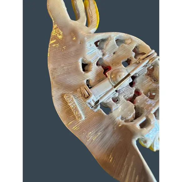 Vintage Beatrix Jewelry BJ Jewel Flower Pin Brooch Accessory - Picture 16 of 16